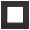14-5201-05 ЭРА Рамка на 1 пост, металл, Эра Elegance, чёрный+антр