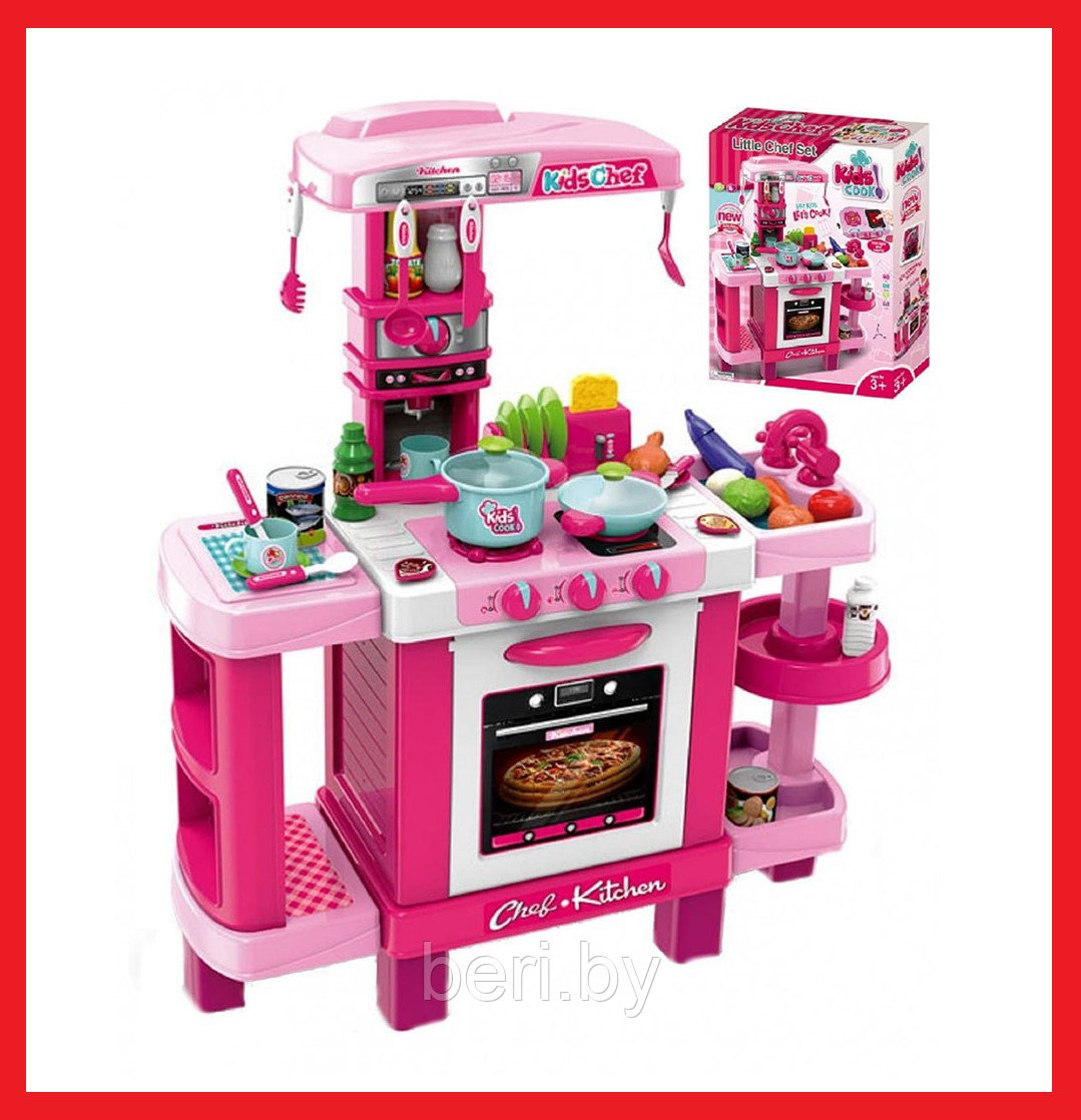 008-938 Детская кухня Kids Kitchen, игровая интерактивная с микроволновкой, кофемашиной, высота 87 см - фото 6 - id-p160179744