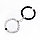 Парные браслеты-неразлучники с магнитами-сердечками "Вирсенн" (мраморный говлит-шунгит), фото 2