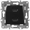 12-4110-06 ЭРА Устройство зарядное USB, 230В/5В-2100мА, IP20, Эра12, чёрный