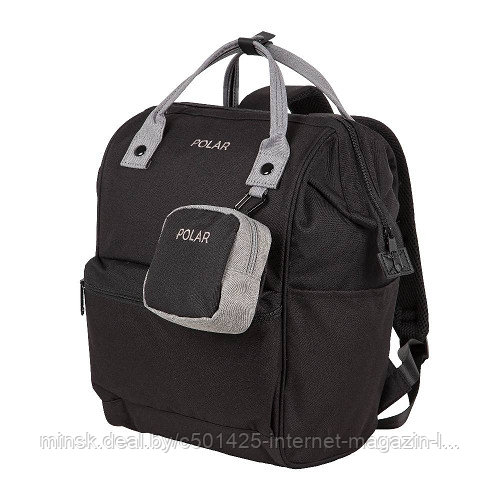 Сумка-рюкзак Polar 18234 black/grey - фото 1 - id-p160196277