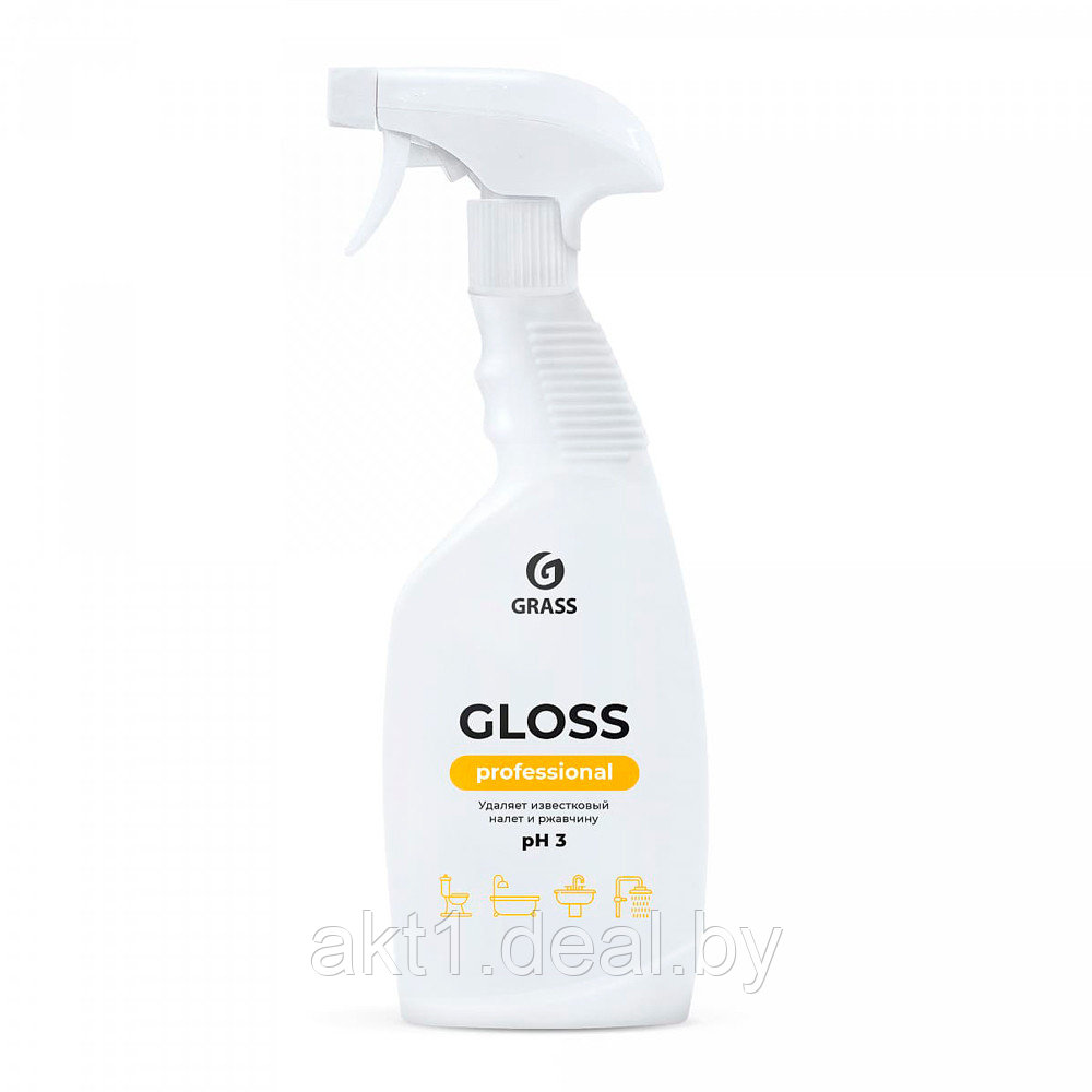 Средство для ванны и кухни GRASS Gloss антиналет 600 мл - фото 1 - id-p160199922
