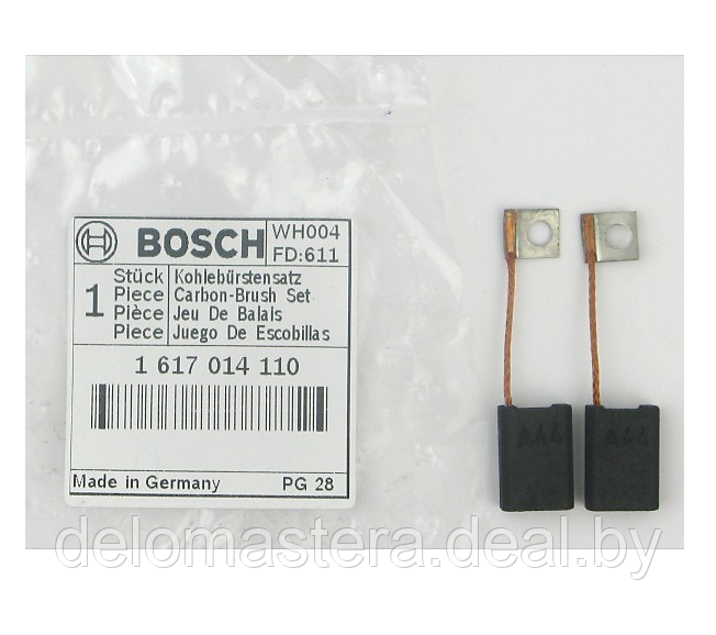 Угольные щетки 2шт (оригинал) для GBH 7-45 DE, GBH 8 DCE, GBH 8-65 DCE Bosch (1617014110) - фото 1 - id-p104022708