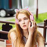 Беспроводные Bluetooth наушники кошачьи ушки HOCO W27 Cat Ear, фото 4