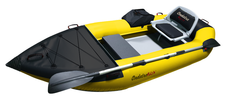 Каяк рыболовный Ондатра 360 (Желтый) Базовая комплектация