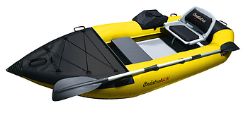 Каяк рыболовный Ондатра 360 (Желтый) Полная комплектация