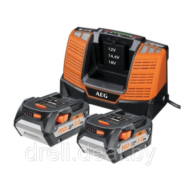 Аккумулятор с зарядным устройством AEG Powertools SET LL1850BL 4932464019 (18В/5 Ah + 12-18В) - фото 1 - id-p157186480
