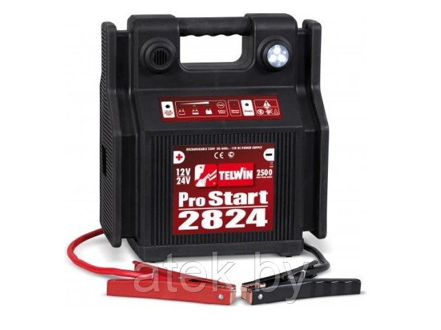 Пусковое устройство TELWIN PRO START 2824 (12В/24В, 2500А Мах, до 200(12)/80(24) А/ч) (829517)