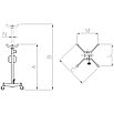 Werther W160 (OMA609) Трансмиссионная стойка, г/п 10000 кг., фото 3