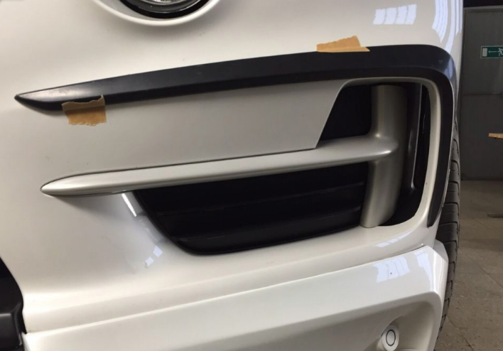 Накладки на передний бампер на BMW X5 F15 - фото 2 - id-p160259089
