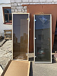 Стеклянная Дверь в баню Doorwood, 700*1900, 6 мм (Графит прозрачная) 2 петли, фото 2