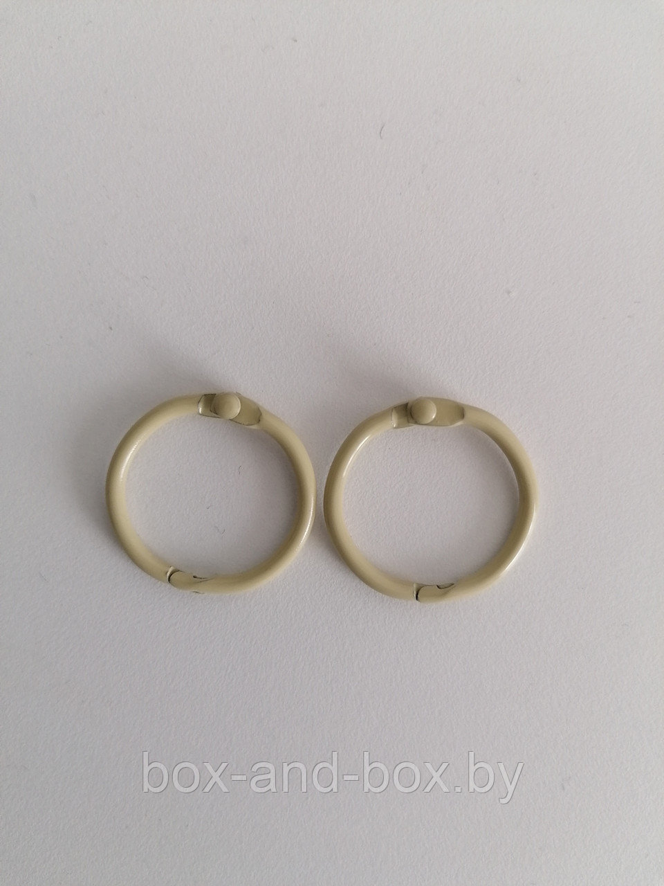 Кольца для альбомов, 2 шт молочный 25 мм SCB 2504240