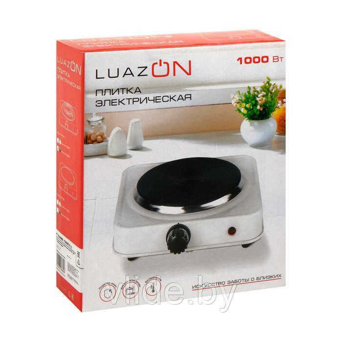 Плитка электрическая LuazON LHP-001, 1 конфорка, 1000 Вт, нагреватель спираль, черная - фото 6 - id-p160261031