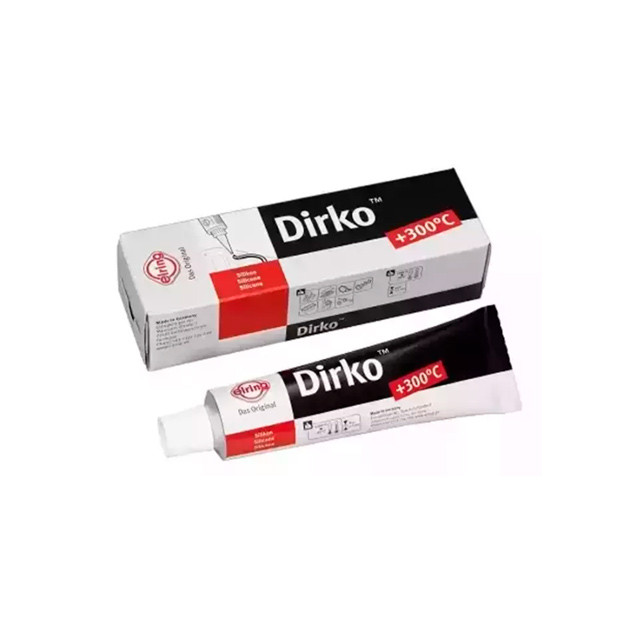 006553 Герметик прокладок Dirko (черный) Чер. 70мл (ТЕМП РЕЖИМ-60 °C/+300 °C Зазор с уплотн<0,2 mm, - фото 1 - id-p160268479