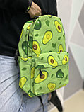 Рюкзак подростковый школьный с Авокадо | Зеленый, фото 7