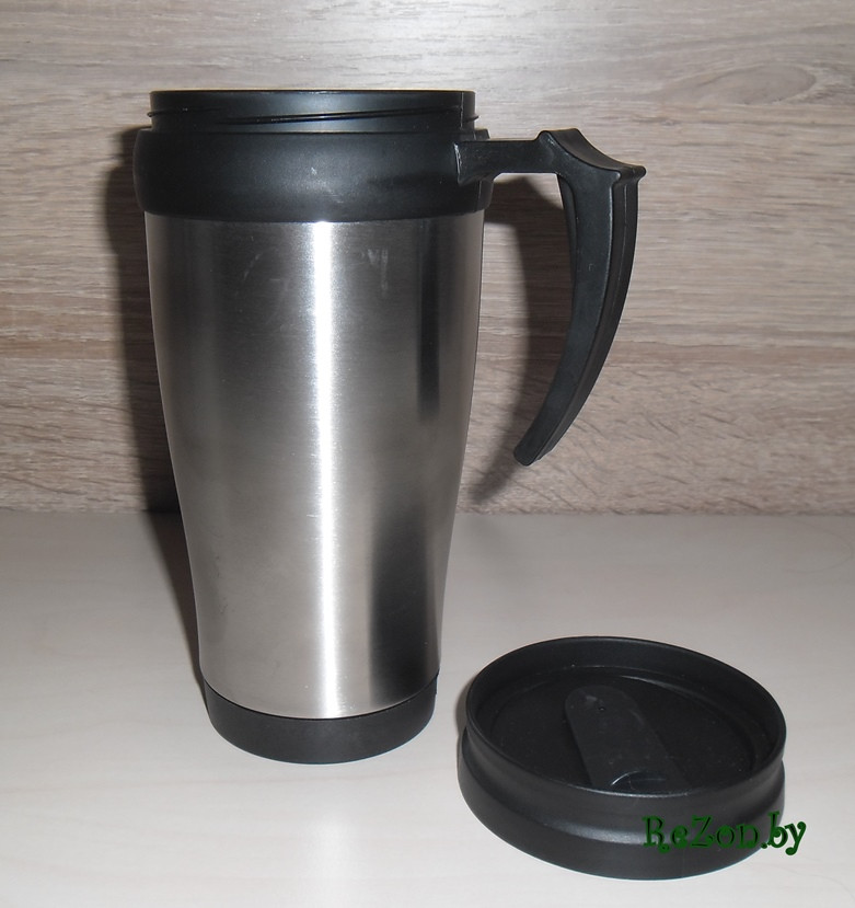 Термокружка (кружка-термос) Travel Mug с ручкой из пищевой нержавеющей стали - фото 1 - id-p15452568