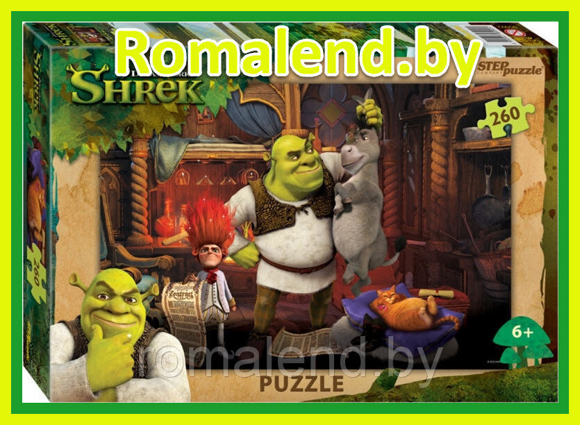 Пазл 260 деталей "Shrek" Шрек (DreamWorks, Мульти)  95092