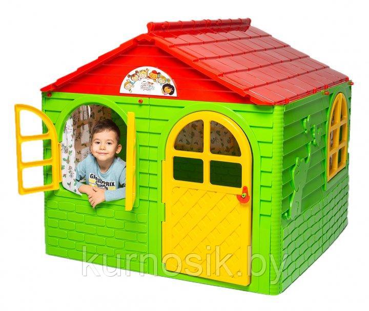 Игровой домик детский пластиковый №2 Doloni (Долони) 129-129-120 см (арт.025500/3), фото 1