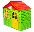 Игровой домик детский пластиковый №1 Doloni (Долони) 129-69-120 см (арт.025500/12) Зеленый, фото 5