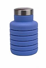 Бутылка для воды силиконовая складная с крышкой 500 мл фиолетовая Bradex TK 0267