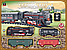 Железная Дорога Bambi JHX3306 локомотив, 3 вагона и 14 элементов, фото 2