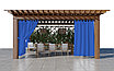 Уличные шторы, не промокаемые из ткани Оксфорд 600Д Цвет - синий. Высота 220см., фото 4