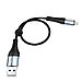 Дата-кабель X38 Micro USB 0.25м. 2.4A. черный Hoco, фото 3