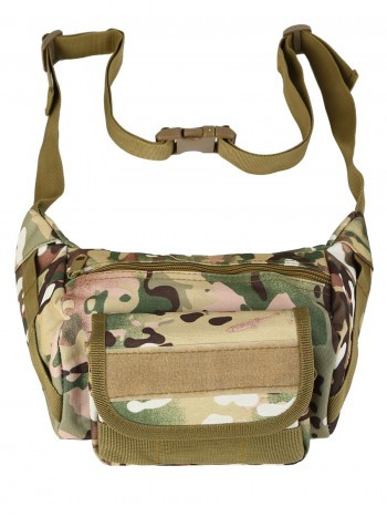 Универсальная тактическая поясная/наплечная сумка Tactical Sling Bag, 2,2 л, арт 813, цвет Мультикам (Multicam - фото 1 - id-p160454567