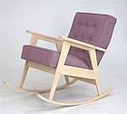 Кресло-качалка РЕТРО (беленый дуб / 08 - розовый), фото 3