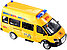 Коллекционная инерционная модель, Газель "Школьный автобус", масштаб 1:29, свет, звук, фото 2