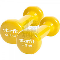 Гантели виниловые Starfit 0.5 кг (пара) (арт. DB-101-C-0,5-Y)