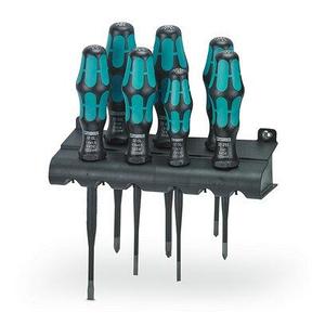 Набор отверток SF-SL/PH/PZ-SL SET S-VDE, 7 элементов, с настенным держателем, изоляция VDE