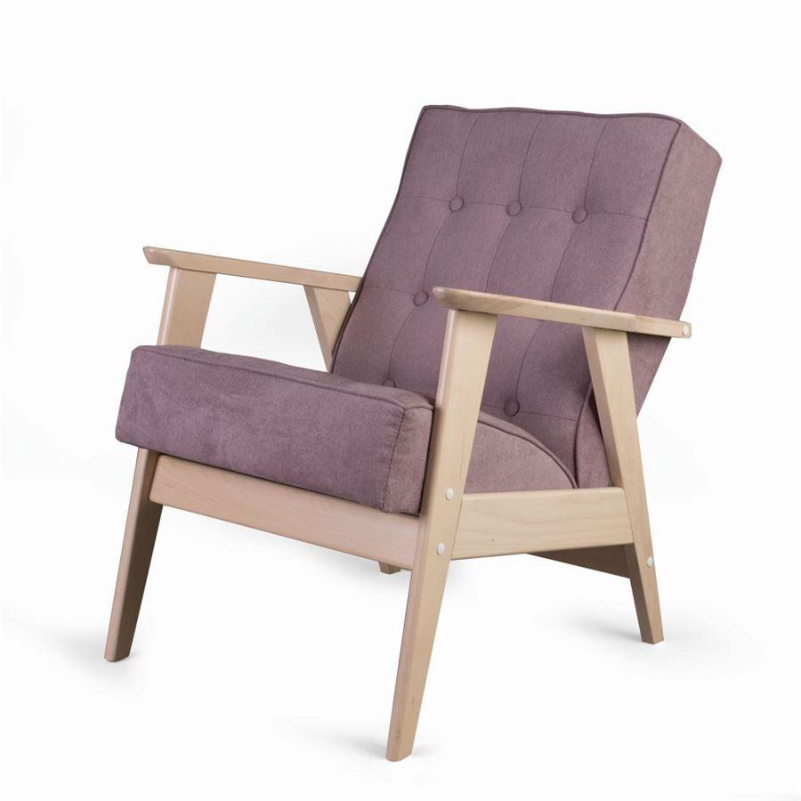 Кресло РЕТРО (беленый дуб / 08 - розовый) - фото 3 - id-p160588684