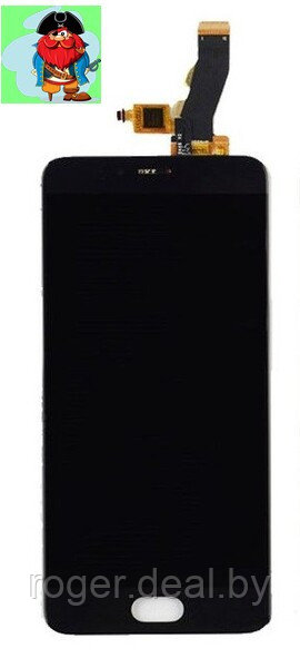 Экран для Meizu M5s с тачскрином, цвет: черный - фото 1 - id-p67602347