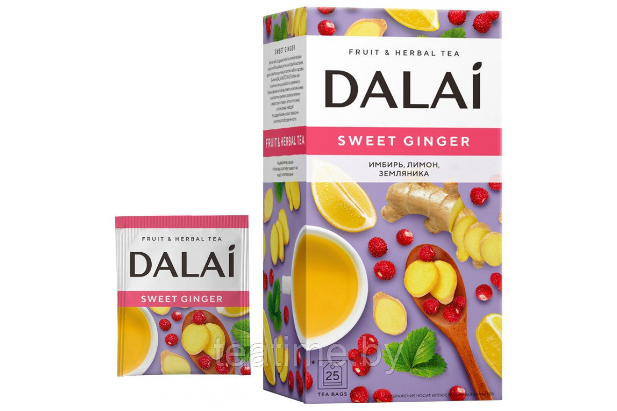 Чай Dalai Sweet Ginger 25пак. (травяной) - фото 1 - id-p160588171