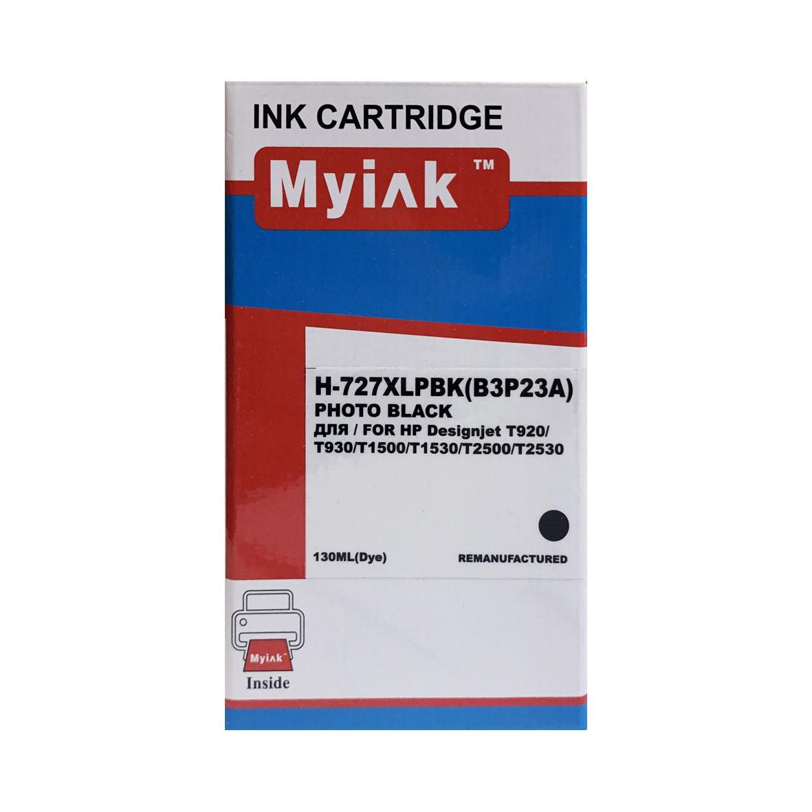 Картридж 727/ B3P23A (для HP DesignJet T920/ T930/ T1500/ T1530/ T2500/ T2530) MyInk, чёрный