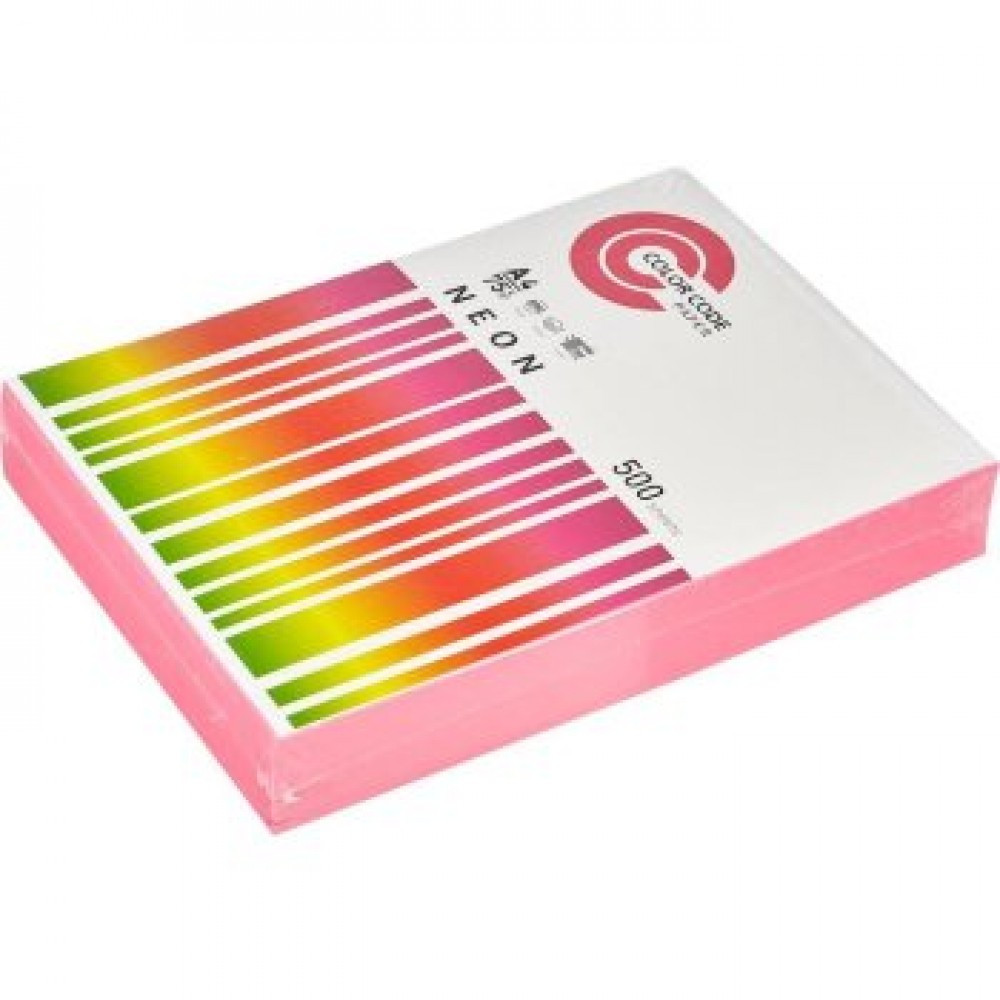Бумага офисная цветная ColorCode "малиновый неон" А4, 80 г/м2, 500 л/п. - фото 1 - id-p160599414