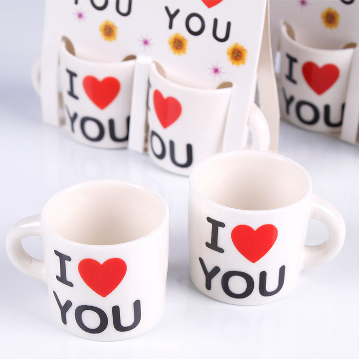 Сувенирный набор 2 кружки "I love you" - фото 2 - id-p160618146