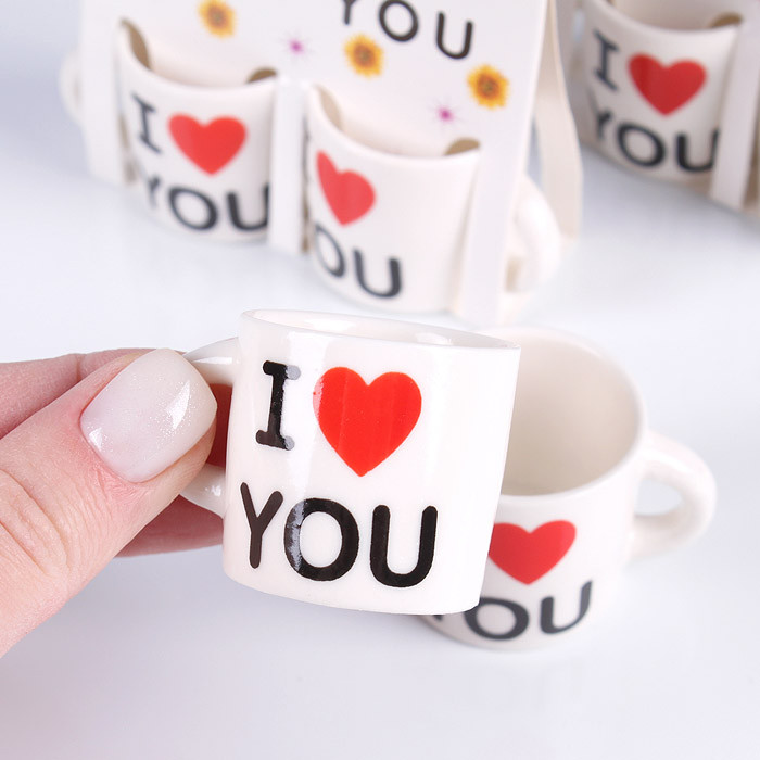 Сувенирный набор 2 кружки "I love you" - фото 3 - id-p160618146