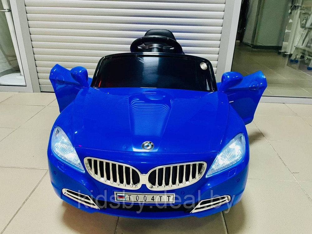 Детский электромобиль RiverToys BMW T004TT (синий) - фото 6 - id-p12892860