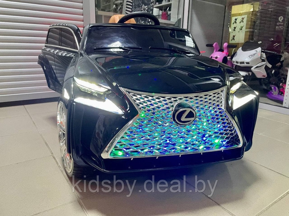 Детский электромобиль RiverToys Lexus E111KX (черный) глянец (автокраска) - фото 5 - id-p23162178