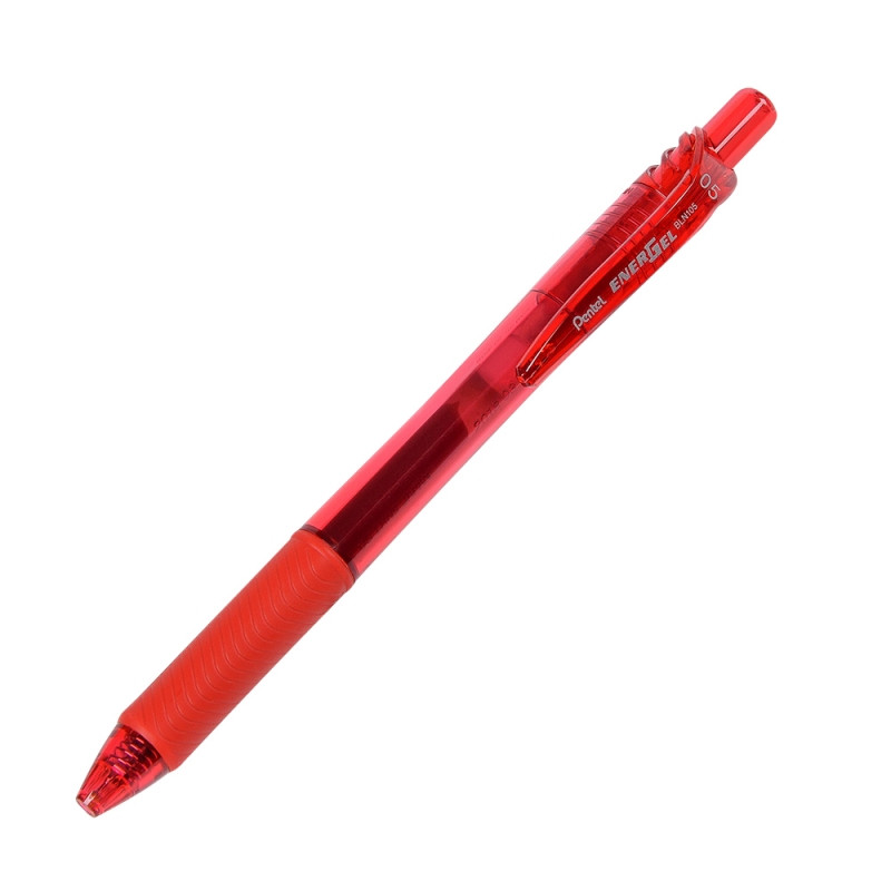 Ручка роллер "EnerGel Х " Pentel - 0.5 мм, автомат. красный, арт. BLN105-В(работаем с юр лицами и ИП) - фото 1 - id-p160646864