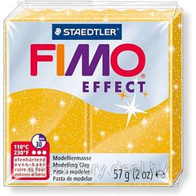 Паста для лепки FIMO Effect с блестками, 57гр (8020-112 золотой с блестками)