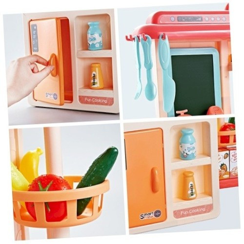 Детская игровая Кухня Home Kitcen, вода, пар, светозвуковые эффекты, 42 предметов, 889-168 - фото 4 - id-p160702127