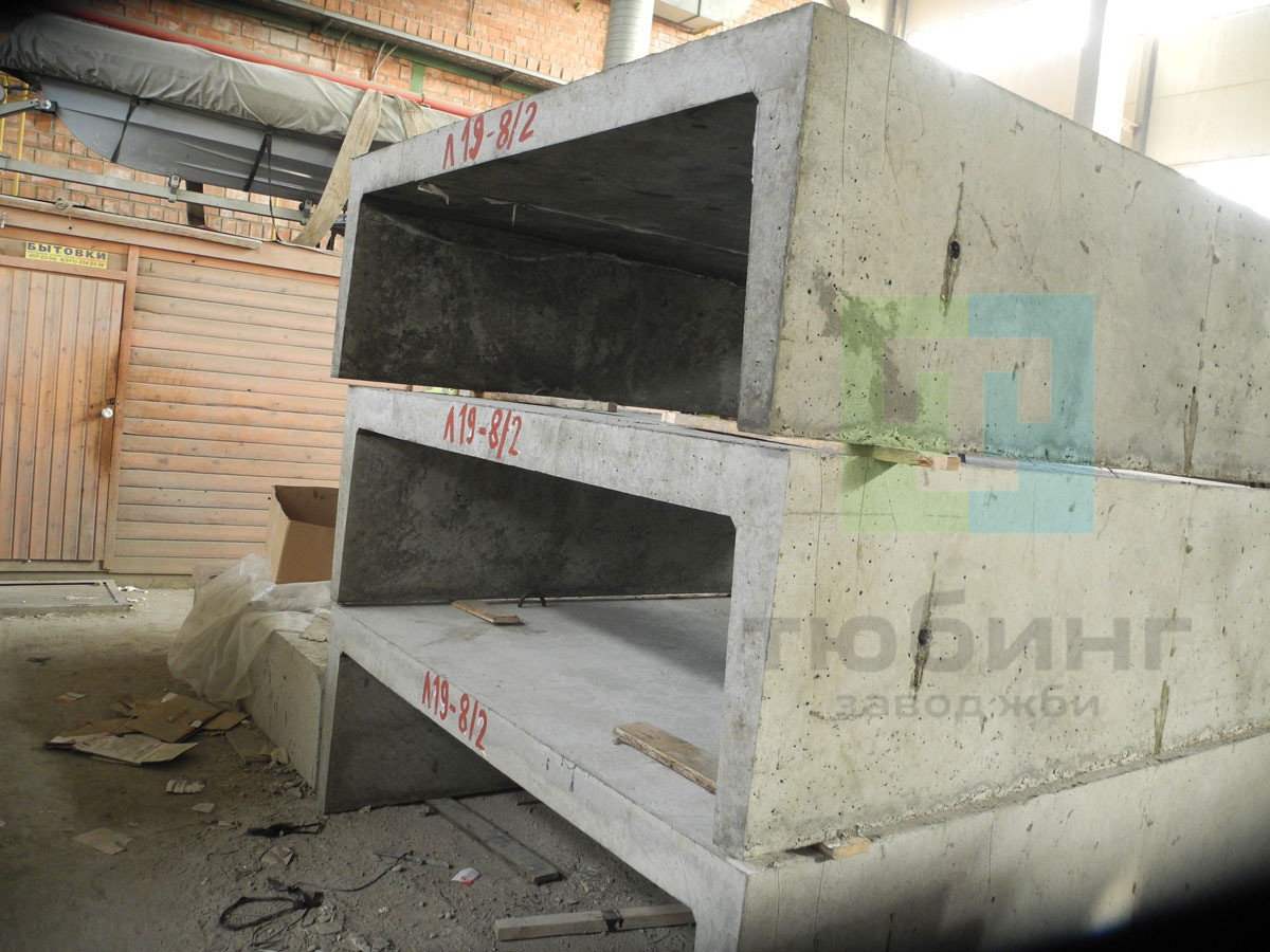Лоток железобетонный  Л19-8/2 по серии 3.006.1-2.87 вып.1