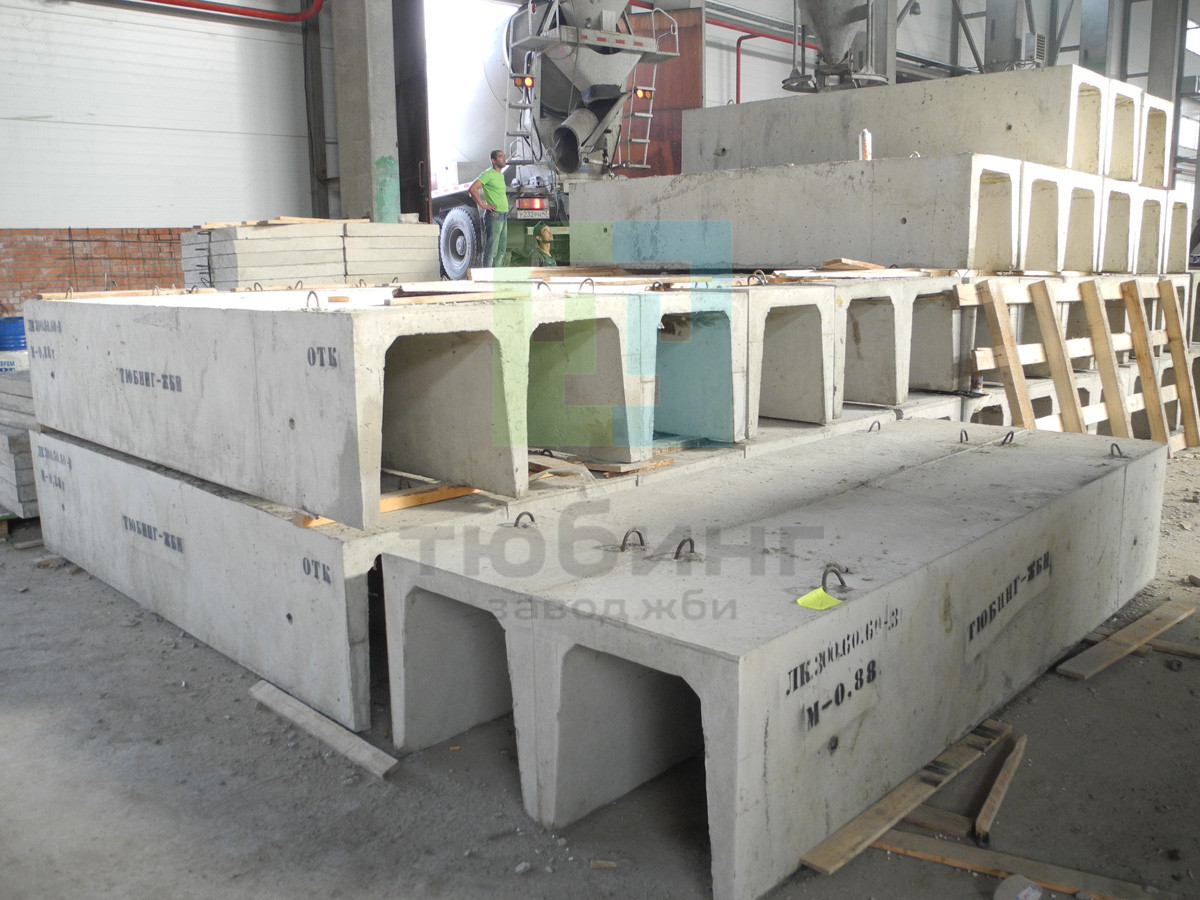 Лоток железобетонный  Л5-8/2 по серии 3.006.1-2.87 вып.1