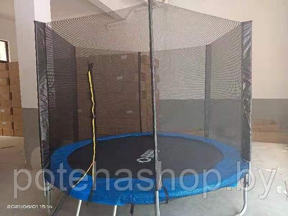 Батут Arena Sport 8FT 252 см с внешней сеткой безопасности и лестницей, синий, фото 2
