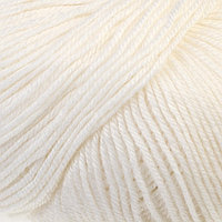 Пряжа "Baby Wool" 40% шерсть, 40% акрил, 20% бамбук 175м/50гр (55 белый)