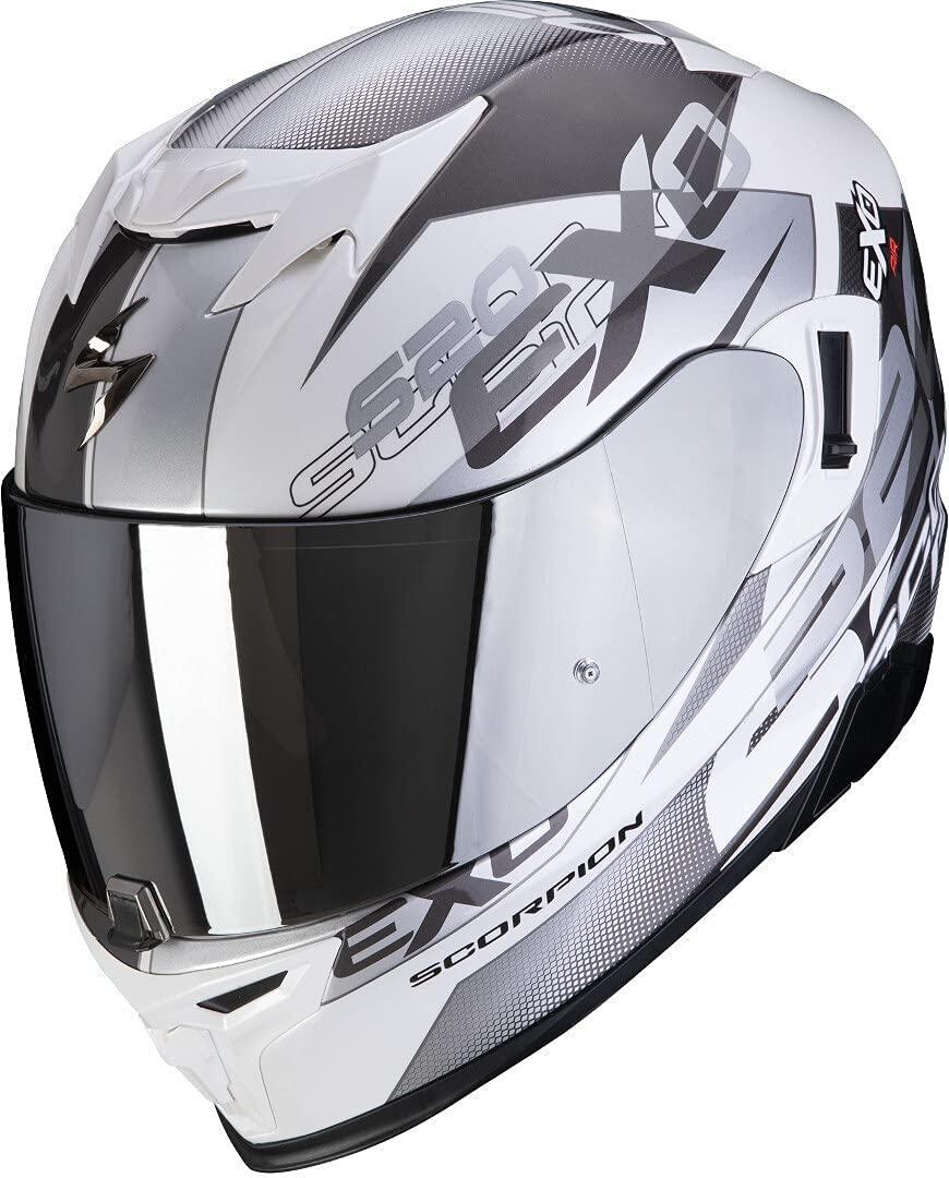 Шлем SCORPIONEXO EXO-520 AIR COVER белый-серебристый XS - фото 1 - id-p160726588