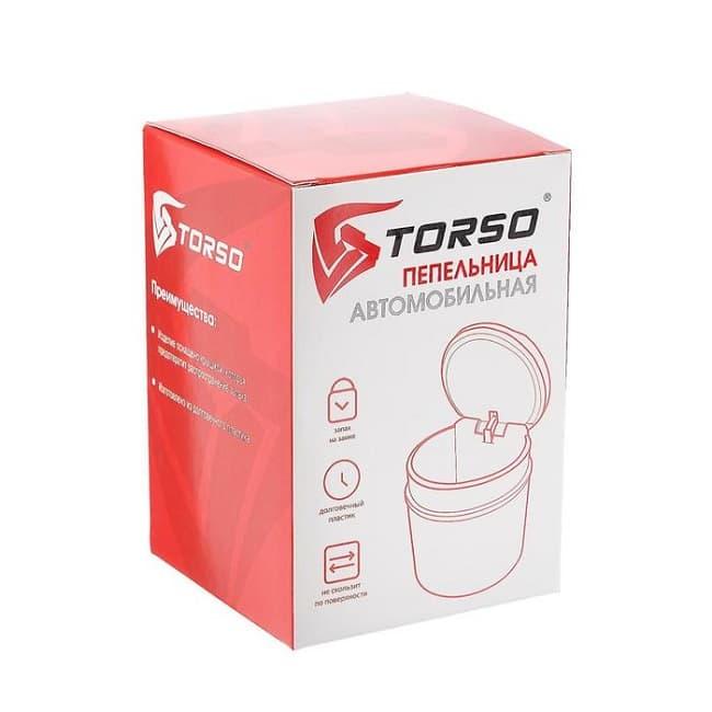 Автомобильная пепельница с подсветкой «Torso» серебристая - фото 2 - id-p160737599